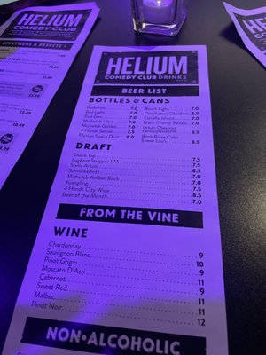 Menu photo 3 Helium Comedy Club Saint Louis, MO