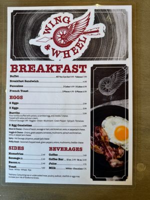 Menu photo 2 Wing & Wheel Linesville, PA
