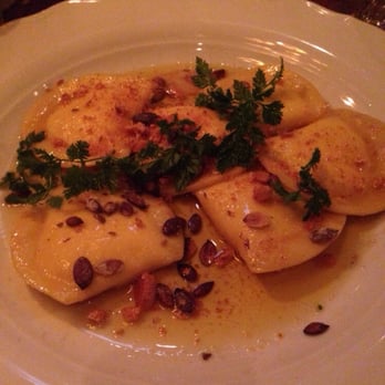 Un Poco - Ravioli with ricota cheese and almonds - Italian Near Me - Stockholm, Alberta