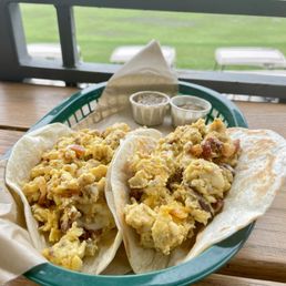 Chorizo, Bacon, egg and cheese