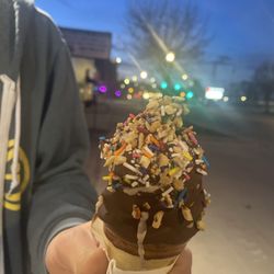 Zesto Shoppe - Medium twist dipped in chocolate and crunch coat