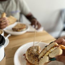 Cure Coffeehouse - Morning cure on everything bagel