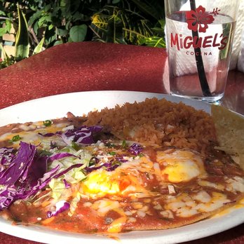 Miguel's Cocina - Huevos Rancheros, portions a big enough to share - Mexican Near Me - Coronado, California