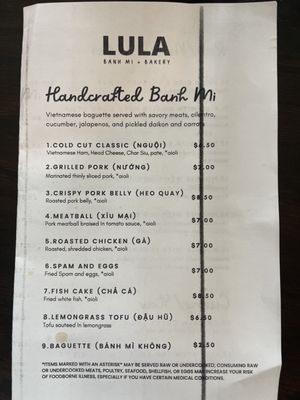 Menu photo 4 Lula Banh Mi And Bakery Pineville, NC Menu photo 4 Lula Banh Mi And Bakery Pineville, NC