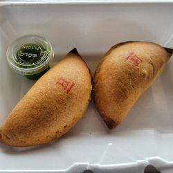 Salteñas Camila - Ham and cheese empanadas.