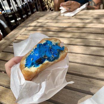 Novel Ice Cream - Cookie Monster donut sandwich - Desserts Near Me - Phoenix, Arizona