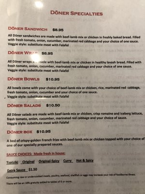 Menu photo 7 Berlins Doener Saint Petersburg, FL