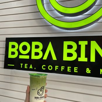 Boba Binge - Mango matcha - Coffee & Tea Near Me - Oakland, California