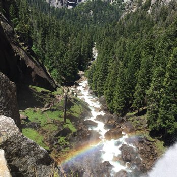 Mist Trail - View from the Mist Trail, no extra charge for the rainbow... - Hiking Near Me Mist Trail - View from the Mist Trail, no extra charge for the rainbow... - Hiking Near Me