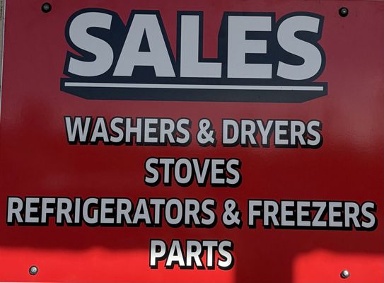 Appliance Sales and Repair - We offer sales and service that can be done in home or our office. Appliance Sales and Repair - We offer sales and service that can be done in home or our office.