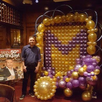 ARMANDOS - Mickey Tran created this beautiful wall of balloons for the birthday boy. - Mexican Near Me - Houston, Texas