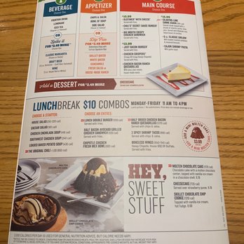 Chili's - Menu - American Near Me - Niagara Falls, New York
