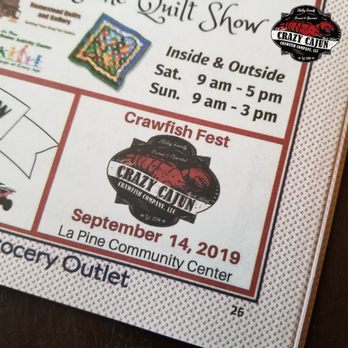 Crazy Cajun Crawfish - Be on the lookout for ticket sales for the La Pine Crawfish Fest happening September 14, 2019 at the La Pine Senior Activity Center. - Cajun/Creole Near Me - La Pine, Oregon Crazy Cajun Crawfish - Be on the lookout for ticket sales for the La Pine Crawfish Fest happening September 14, 2019 at the La Pine Senior Activity Center. - Cajun/Creole Near Me - La Pine, Oregon