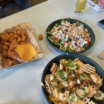 Other Brother Beer - Fries and salad - Breweries Near Me - Seaside, California
