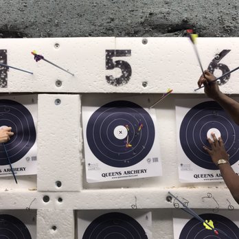 Queens Archery - This was the best that I did. I never actually hit the bull's-eye - Sports Clubs Near Me - Flushing, New York