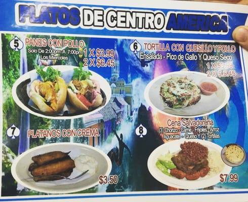 Menu photo 7 Tienda Centro America San Antonio, TX