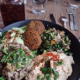 Nicholas Restaurant: Vegetarian Mezza Bowl. Nicholas Restaurant: Vegetarian Mezza Bowl.