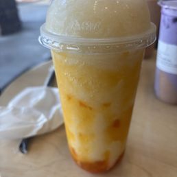 Lychee peach slushie Lychee peach slushie
