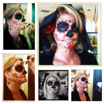 Par Exsalonce - An amazing Sugar Skull makeup from Bianca. Must book for my next Costume Party! - Day Spas Near Me - Overland Park, Kansas