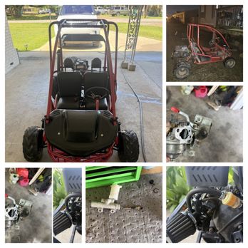 Deux Bayous Small Engine Repair - A go kart I repaired and resurrected for a little girl that she for Christmas. - Outdoor Power Equipment Services Near Me - Arnaudville, Louisiana Deux Bayous Small Engine Repair - A go kart I repaired and resurrected for a little girl that she for Christmas. - Outdoor Power Equipment Services Near Me - Arnaudville, Louisiana