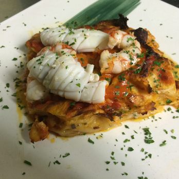 La Rosa dei Venti - Lasagna di pesce con pane carasau stile Gallurese. - Seafood Near Me - Milan, Michigan