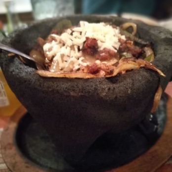 El Bajio - The Mexican molcajete, stone dish with chorizo, steak and chicken. Amazing experience - Mexican Near Me - Seneca Falls, New York El Bajio - The Mexican molcajete, stone dish with chorizo, steak and chicken. Amazing experience - Mexican Near Me - Seneca Falls, New York