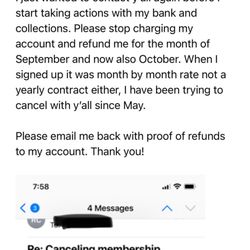 Ryse Athletic Club - This past weekend still trying to get them to stop withdrawing from my account!