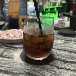Humidor Cigar Lounge - Cherry coke tequila drink