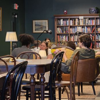 The Biblio Pub - A group of friends getting together to talk with each other while enjoying some drinks. - Coffee & Tea Near Me - Roanoke, Virginia The Biblio Pub - A group of friends getting together to talk with each other while enjoying some drinks. - Coffee & Tea Near Me - Roanoke, Virginia