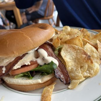 Jordan Pond House - Grilled chicken sandwich - Seafood Near Me - Seal Harbor, Maine