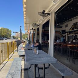 Outdoor dog friendly patio