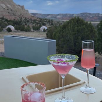 Sky Nova - Prickly Pear Margarita, Watermelon Lavender daiquiri, Rose French 75 - Bars Near Me - Cannonville, Utah