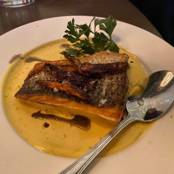 Aba - Pan-Roasted White Striped Bass* - Mediterranean Near Me - Austin, Texas Aba - Pan-Roasted White Striped Bass* - Mediterranean Near Me - Austin, Texas