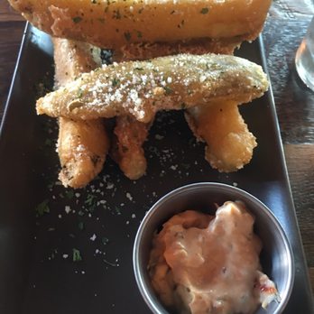 Bacon, Bourbon & Beer - Fried pickles. - Cocktail Bars Near Me - Morgantown, West Virginia