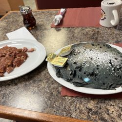 Gathering Ground - Blueberry pancakes, corned beef hash