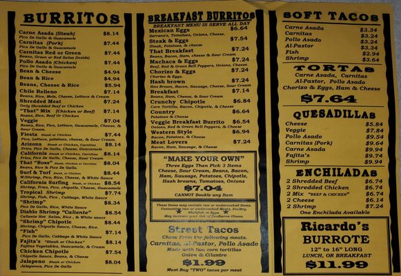Menu photo 3 Ricardo's Mexican Food Glendale, AZ Menu photo 3 Ricardo's Mexican Food Glendale, AZ