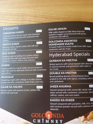 Menu photo 5 Golconda Chimney Jersey City, NJ
