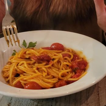 Buona Forchetta - Tomato basil spaghetti - Pizza Near Me - Encinitas, California Buona Forchetta - Tomato basil spaghetti - Pizza Near Me - Encinitas, California