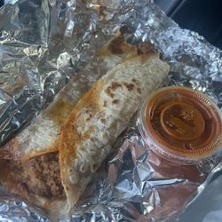 Bean and chorizo taco