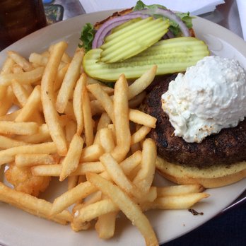 Vortex Bar & Grill - Black and Bleu Burger - American Near Me - Atlanta, Georgia
