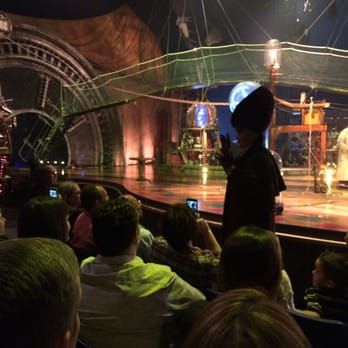 Cirque du Soleil - Kurios - Yes, his head lights up and projects scenes - Performing Arts Near Me - Houston, Texas Cirque du Soleil - Kurios - Yes, his head lights up and projects scenes - Performing Arts Near Me - Houston, Texas