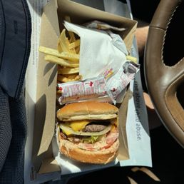 Double double cheeseburger combo