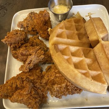 The Nest - Chicken and waffle- the buttermilk waffle amazing. Chicken a bit bland - Southern Near Me - Schenectady, New York The Nest - Chicken and waffle- the buttermilk waffle amazing. Chicken a bit bland - Southern Near Me - Schenectady, New York