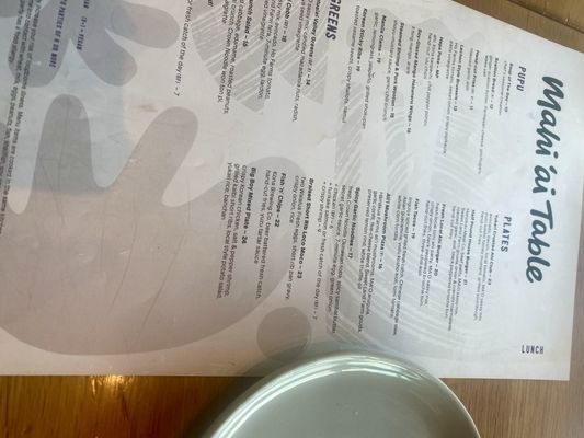 Menu photo 4 Mahi’ai Table Kapolei, HI