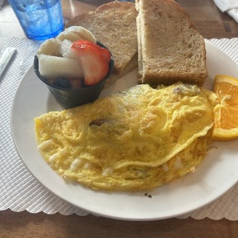 The Breakfast Nook - (Your omelette with turkey sausage substitute fruit) - Breakfast & Brunch Near Me - North Haven, Connecticut The Breakfast Nook - (Your omelette with turkey sausage substitute fruit) - Breakfast & Brunch Near Me - North Haven, Connecticut