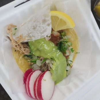 Chando's Tacos - Chicken taco $3.xx  It's was good but tiny small taco. I rather go to a taco truck to get regular taco like this. - Mexican Near Me - Sacramento, California