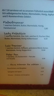 Menu photo 1 Dorfcafe Fieberbrunn, 7
