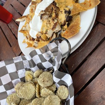 Boxcar Bar and Grill - Nachos and fried pickles - New American Near Me - Santa Fe, New Mexico Boxcar Bar and Grill - Nachos and fried pickles - New American Near Me - Santa Fe, New Mexico