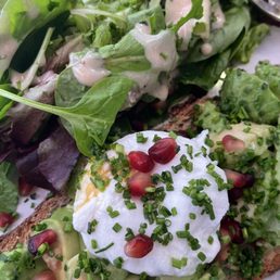 Avocado Toast w/a side salad