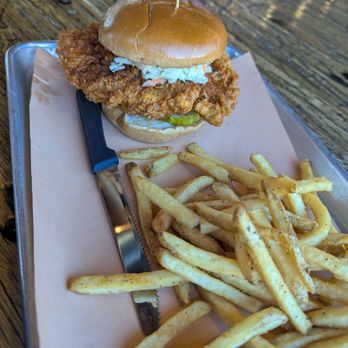 The Cookshack - Chicken sandwich perfection+ excellent fries - Chicken Shop Near Me - Fort Worth, Texas